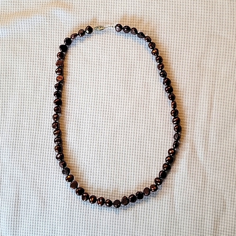 Chocolate Pearl Necklace
